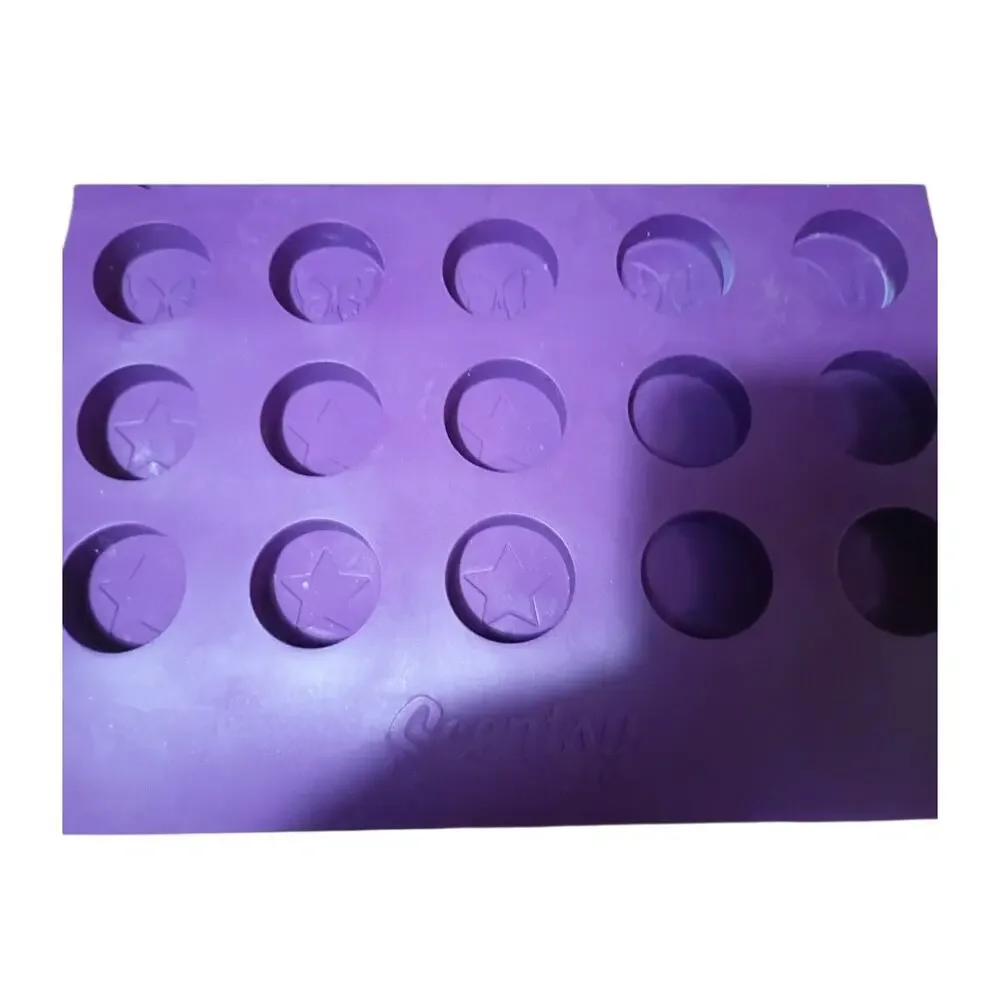 Scentsy Consultant Silicone Sample Molds Wax Melting Butterflies & Stars Purple